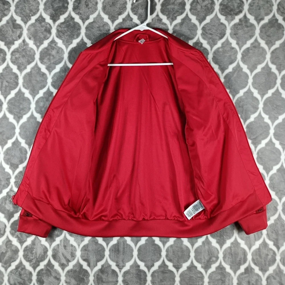 Manchester United FC Adidas Jacket Youth Large Red Full Zip Soccer